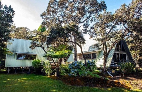 Volcano Cottage | Fall Special! Hale Palila Volcano A-Frame Cottage with Hot Tub