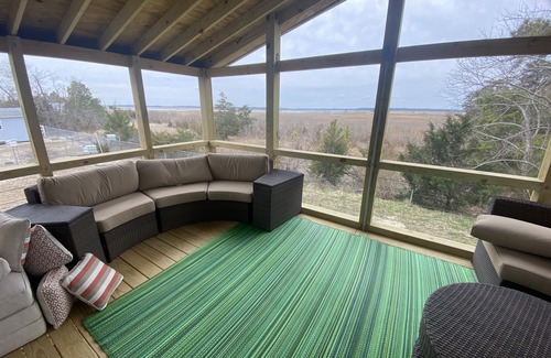 Prime Hook Beach House | Family Friendly Modern Cottage with Large Deck Steps From Beach