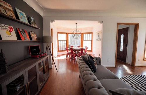 Robbinsdale House | Family Friendly Retreat near Lake with Theme Room