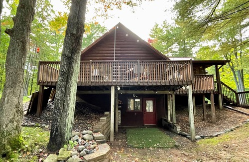 Danbury Cabin | Family Log Cabin - Lake, Golf, Pool, Hike, Ski-ATV & Game Room - Northwoods WI