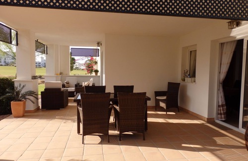 Gea y Truyols Apartment | Fantastic ground front line apartment with garden and pool .
