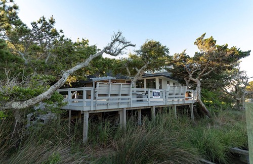 Ocracoke House | Faraway Oaks: Canal front home, open floor plan, private dock.