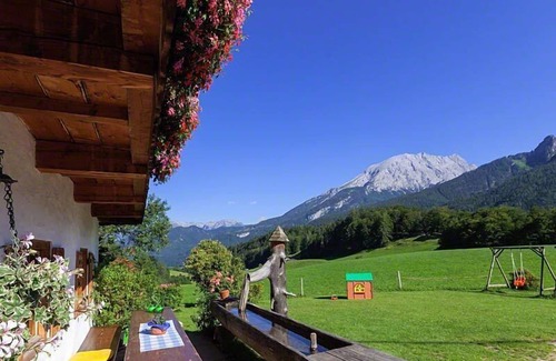 Ramsau bei Berchtesgaden Apartment | Ferienwohnung Steinberg, 1-2 Personen, 28 qm, Dusche/WC, Südbalkon, TV, 1 Schlafzimmer