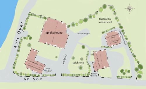 Bunsdorf Apartment | Ferienwohnung Waterkant direkt am Wittensee, mit Spielscheune