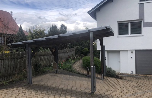 Dornstadt Apartment | FeWo meisteroffice in Sackgässle, ground floor apartment, terrace, kitchen, near Ulm