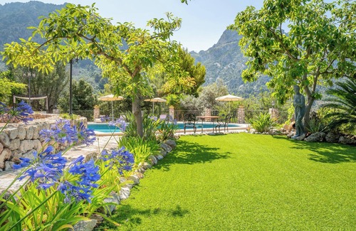 Biniaraix Villa | Finca "S'Olivar Major" with Mountain View, Wi-Fi, A/C, Pool, Garden & Terrace