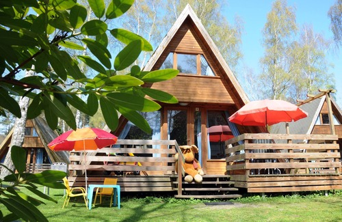 Zinnowitz Cabin | Finnhütte Kaminofen - Zinnowitz, Finnhütte am Ostseestrand