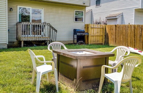 Columbus House | Fire Pit, Fenced-in Yard, Grill: Cozy Ohio Retreat