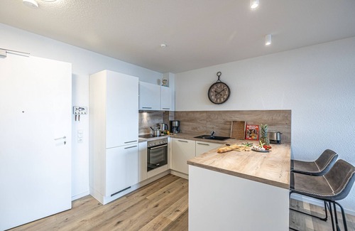 Schleswig Apartment | Fjord berth 4 - shower, balcony, garden furniture, underfloor heating, parking lot
