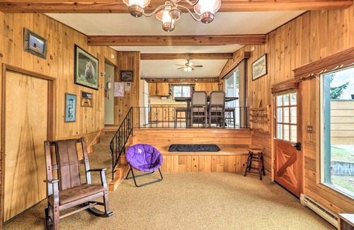 Polson Cabin | Flathead Lake Waterfront Cabin w/Dock & Kayaks