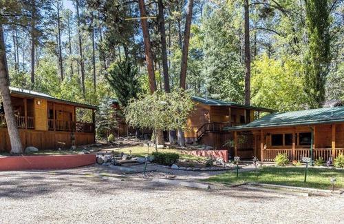 Ruidoso Cabin | Forest & Stream Haven | Stone Bridge | Secluded