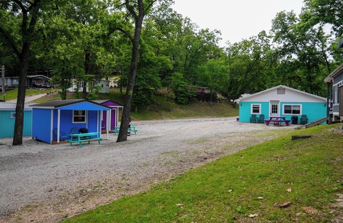 Sunrise Beach Cabin | Franky and Louies Pink Cabin 1