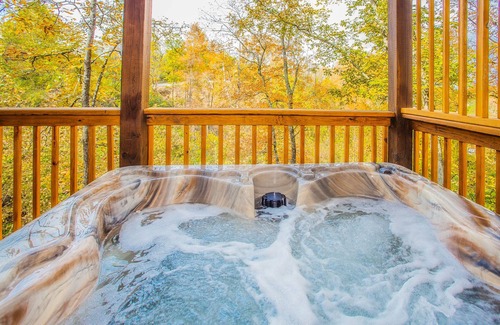 Pigeon Forge Cabin | Free Tickets | Spacious, Fireplace, Private Pool, 1.4 miles to The Island