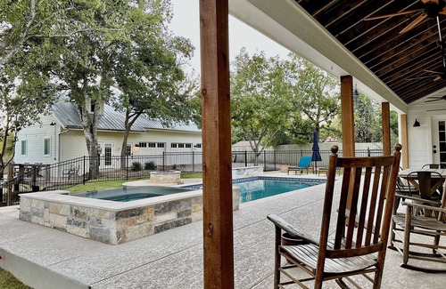 Fredericksburg House | French Country Farmhouse on Baron's Creek - w/Pool/Spa, Steps from Main Street!