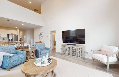 Ocean View House | Friendship Creek dog-friendly townhome with pool, dog parks, bikes, & W/D
