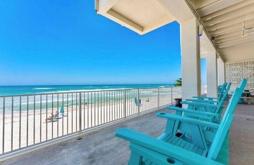 Panama City Beach Apartment | Front Beach Paradise Balcony + Stunning Views!