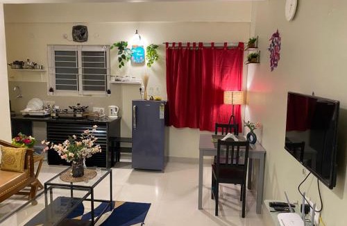 Gachibowli Apartment | Gachibowli ' House of Color's Susi Stays-303 1 BHK