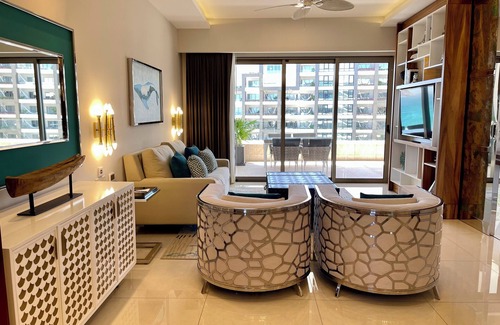 Cabo San Lucas Resort | Garza Blanca 5 star Resort:1 bed/2Bath/Living Room/Kitchen at Los Cabos Beach