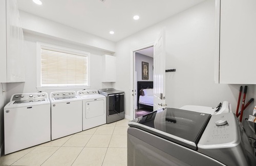 Paradise House | Gated retreat- 4 miles to STRIP! Sleeps 30! Free hot tub! Massive lot!