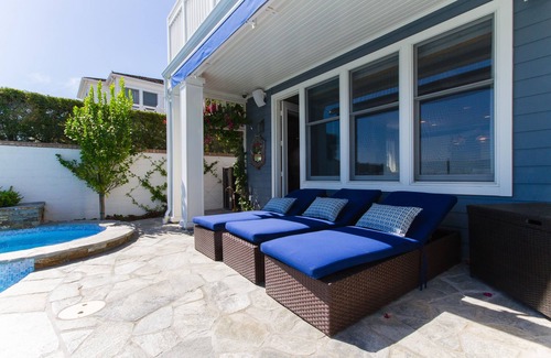 Newport Beach House | Gated View Home With All Tile Salt Water Pool