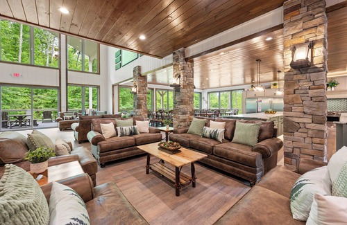 Gatlinburg Cabin | GATLINBURG LUXURY 21 BEDROOM! Elevator, Pool, Private Pavilion, Movie Theater.