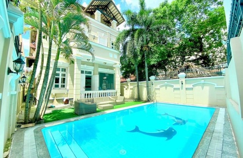 Thao Dien Villa | Gem Villa 15, biệt thự 8 phòng ngủ, 6 phòng vệ sinh có hồ bơi lớn