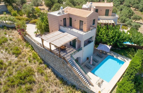 Gerani Villa | Gerani panorama villa ,private pool,near taverns