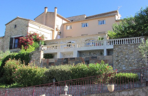 Saint-Victor-de-Malcap House | Gite bastide charming scents stone pool view billiards gard south ardeche