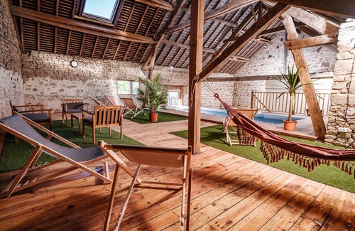 Saint-Dizier-les-Domaines House | Gite with private indoor pool and relaxation area. High-speed Wi Fi