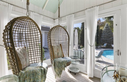 Newbury Cottage | Glamorous Cabana: Poolside by day; Excellent Dining by night - perfect romantic getaway!