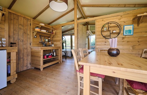 Piombino RV Rental | Glamping 'Familiare Vicino Al Mare' with Private Terrace, Private Garden and Wi-Fi