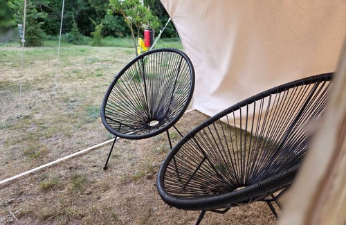 Carpin RV Rental | Glamping 'Tipi Jurte Zelt In Der Seenplatte' with Private Terrace, Private Garden and Wi-Fi