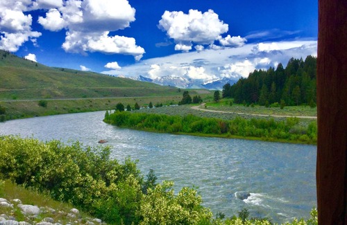 Cameron Cabin | God's beauty abounds! Private log cabin on the Madison River. See Yellowstone!
