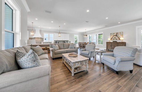 Gulf Pines House | Golf Cart Included! Large Private Pool! Secluded Beach Access!