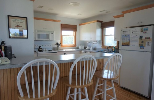Ocracoke House | Good Medicine is a canal front home with reverse floor plan and expansive views.