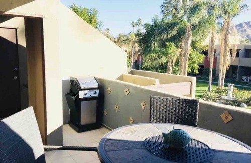Twin Palms Condo | Gorgeous Blue Desert Oasis in Heart of Palm Springs -Reduced Summer Rates