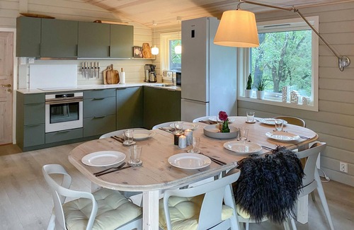 Skjold House | Gorgeous home in Skjold with kitchen
