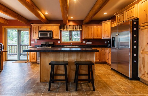 West Glacier Cabin | Gorgeous lakefront cabin with fireplace & deck - 5 miles to Glacier