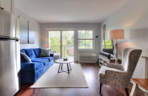 The Pines Condo | Gorgeous renovated property in town & walking distance to the beach & shops