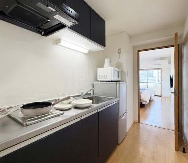 Hiroshima City Centre Apartment | Grandeur by b hotel - Bright Riverside Studio Walk to Peace Park