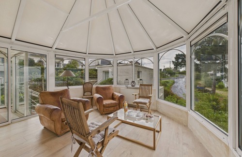 Trevou-Treguignec House | Great View - House for 6 - 650m to Beach