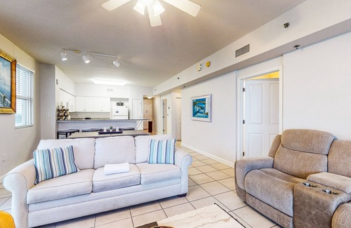 Panama City Beach Condo | Gulf-front getaway with pools, hot tub & central AC