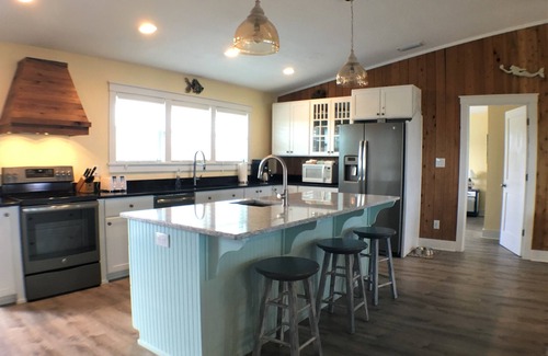 St. George Island House | Gulf Views, Huge Decks! 3 LuxBdrm Suites, updatd Kitchn, HeatedPool, DogFriendly