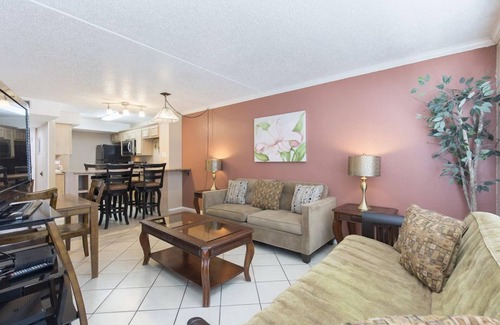 South Padre Island Condo | Gulfview II 211 - Modest digs with huge pool,BBQ pits;Near beach