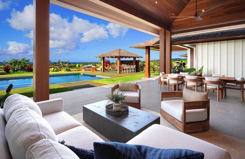 Poipu House | Hale Ka Pua Ola by Gather: Private Luxury Retreat w/Pool, Hot Tub & Ocean Views