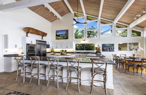 Kailua-Kona House | Hale Pua: Private Oceanfront Luxury Home w/Pool, Spa, AC & Lanai - Relax & Enjoy