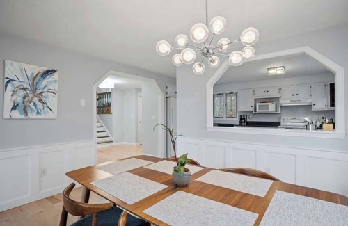 Barnstead House | Halfmoon Lake 4BR Home w Game Room, Deck, Dock!