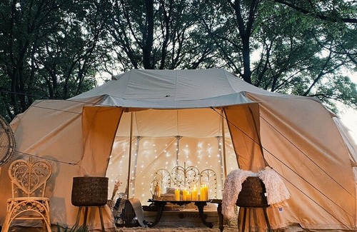 Afton House | Harlow’s Hideaway Glamping Tent