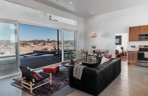 Joshua Tree House | Healing Desert Retreat with Pool, Hot Tub, Views on 10-Acres · The Refuge