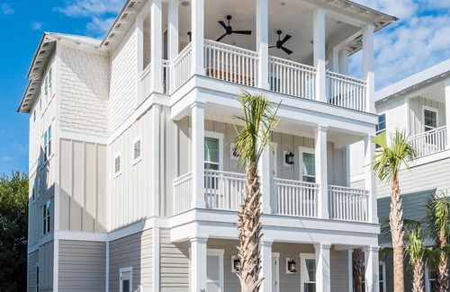 Inlet Beach House | HEATED POOL,Beachside of 30A -.2 mile walk to beach, 2 blocks to Rosemary